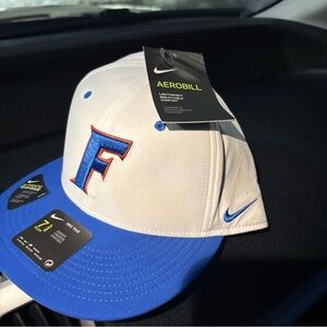 Nike Aerobill White and Blue Cap with F Emblem